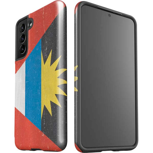 Antigua and Barbuda Flag Distressed Galaxy S21 5G Pro Case
